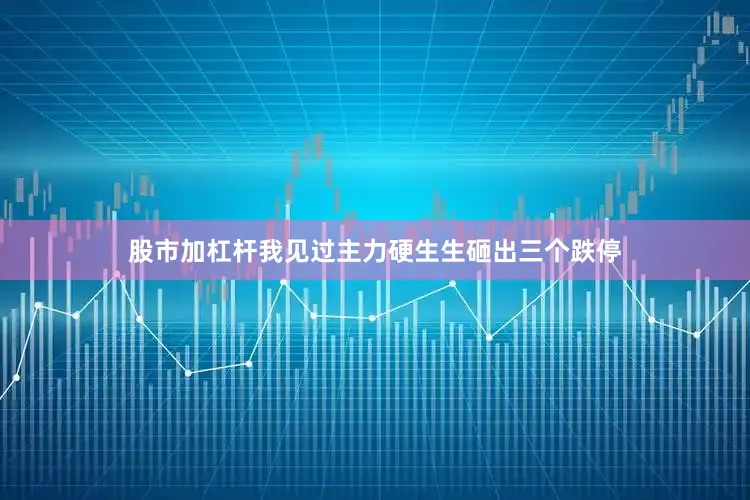 股市加杠杆我见过主力硬生生砸出三个跌停